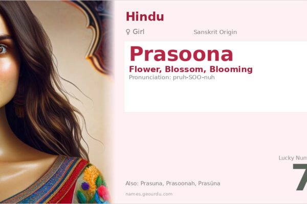 Prasoona Name Meaning — Sanskrit Origin, Girl Name & Details (2025)