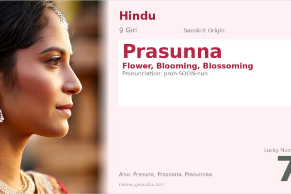 Prasunna Name Meaning — Sanskrit Origin, Girl Name & Details (2025)
