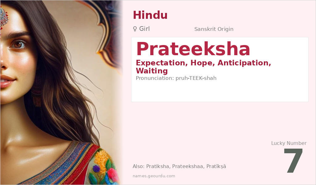 Prateeksha Name Meaning and Details