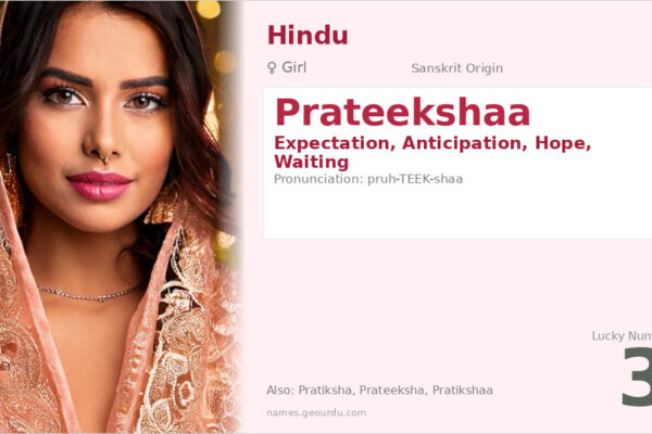 Prateekshaa Meaning — Sanskrit Origin, Girl Name & Details (2025)
