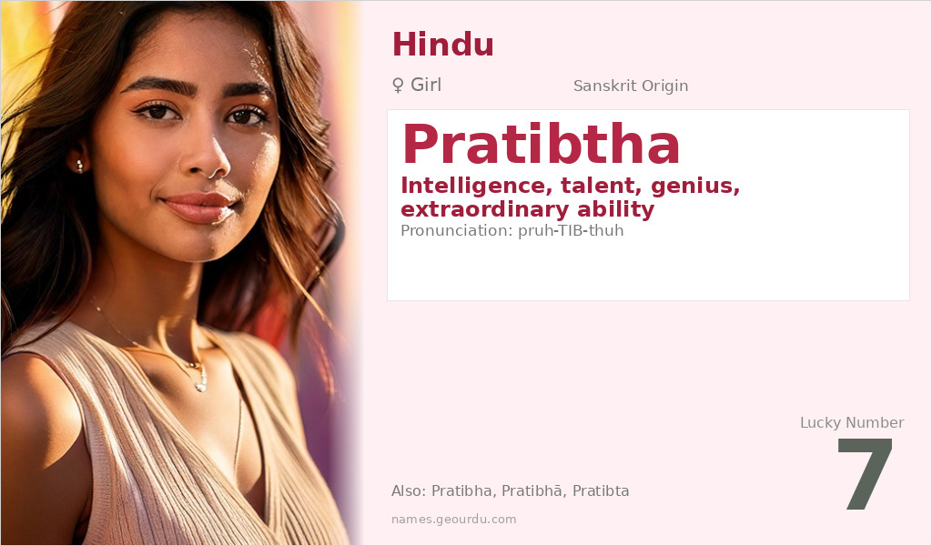 Pratibtha Name Meaning and Details