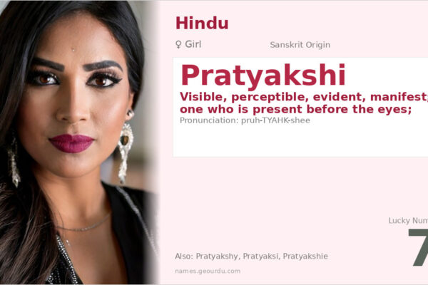Pratyakshi Name Meaning — Sanskrit Origin, Girl Name & Details (2025)