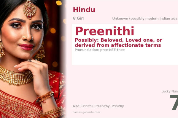 Preenithi Name Meaning — Origin, Gender & Details (2025)