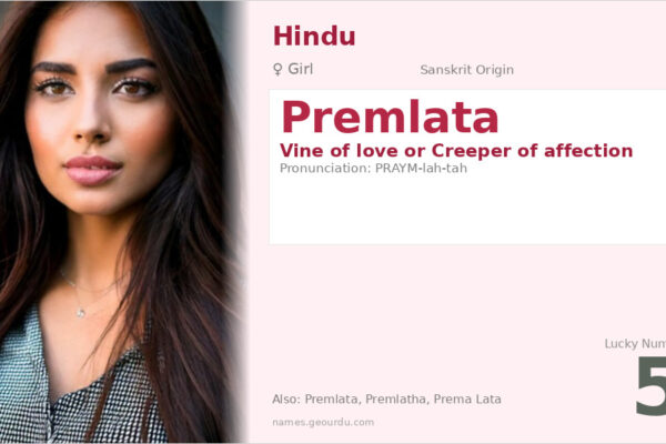 Premlata Name Meaning — Sanskrit Origin, Girl Name & Details (2025)