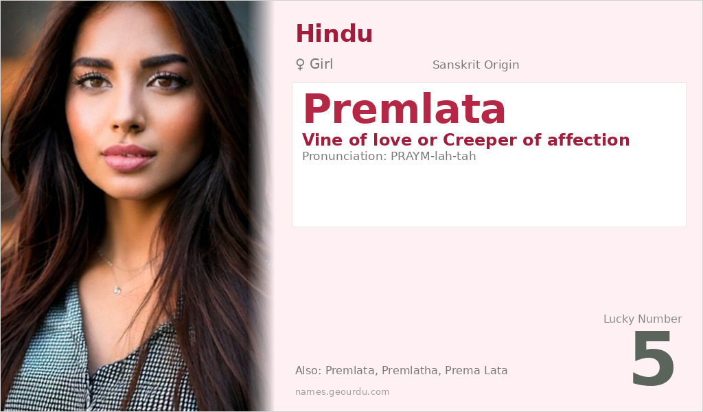 Premlata Name Meaning and Details