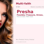 Presha Name Meaning and Details