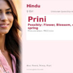 Prini Name Meaning and Details