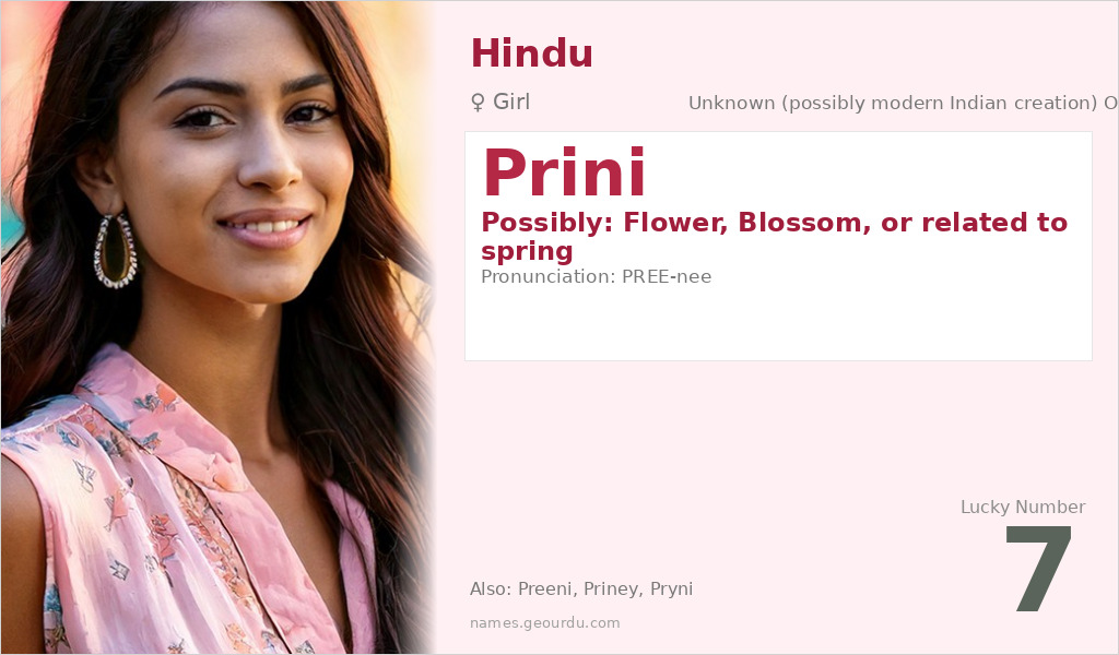 Prini Name Meaning and Details