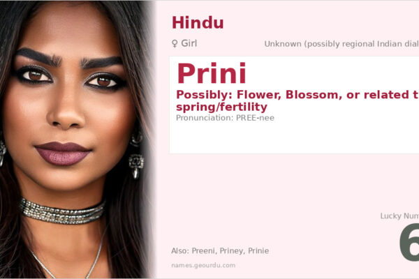 Prini Name Meaning — Origin, Gender & Details (2025)