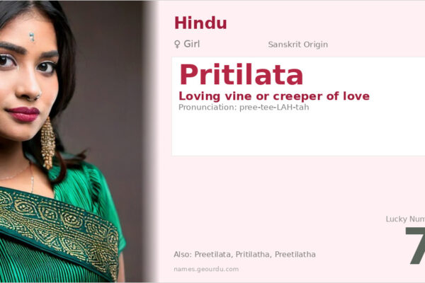 Pritilata Name Meaning — Sanskrit Origin, Girl Hindu Name & Details