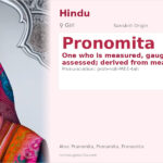 Pronomita Name Meaning and Details