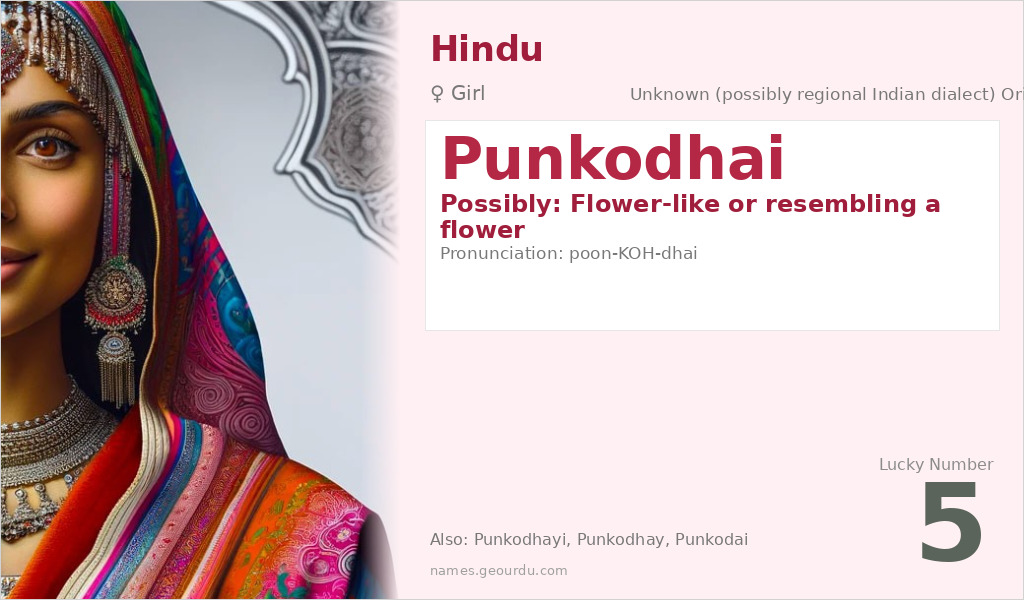Punkodhai Name Meaning and Details