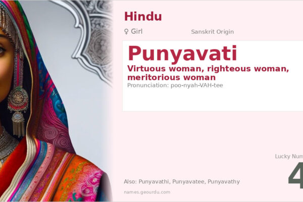 Punyavati Meaning — Sanskrit Origin, Girl Name & Details (2025)