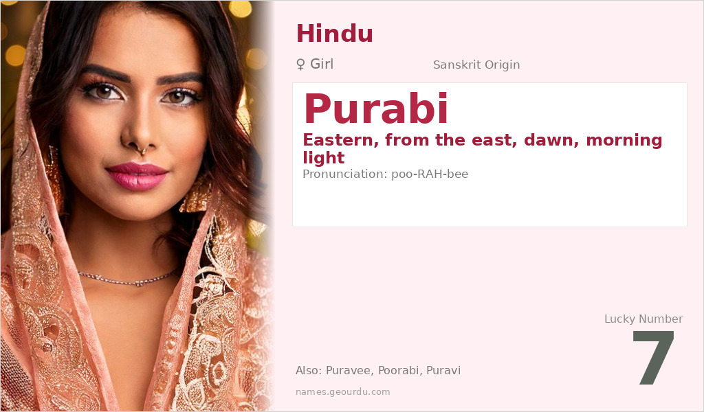 Purabi Name Meaning and Details