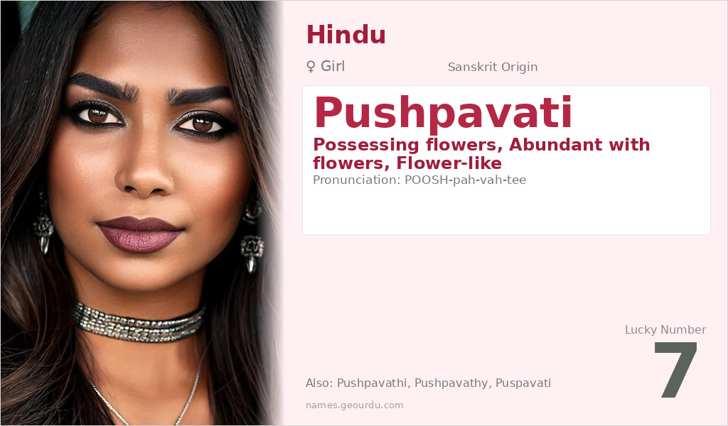 Pushpavati Name Meaning and Details