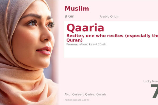 Qaaria Name Meaning — Arabic Origin, Girl Name & Details (2025)