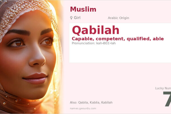 Qabilah Name Meaning — Arabic Origin, Girl Name & Details (2025)