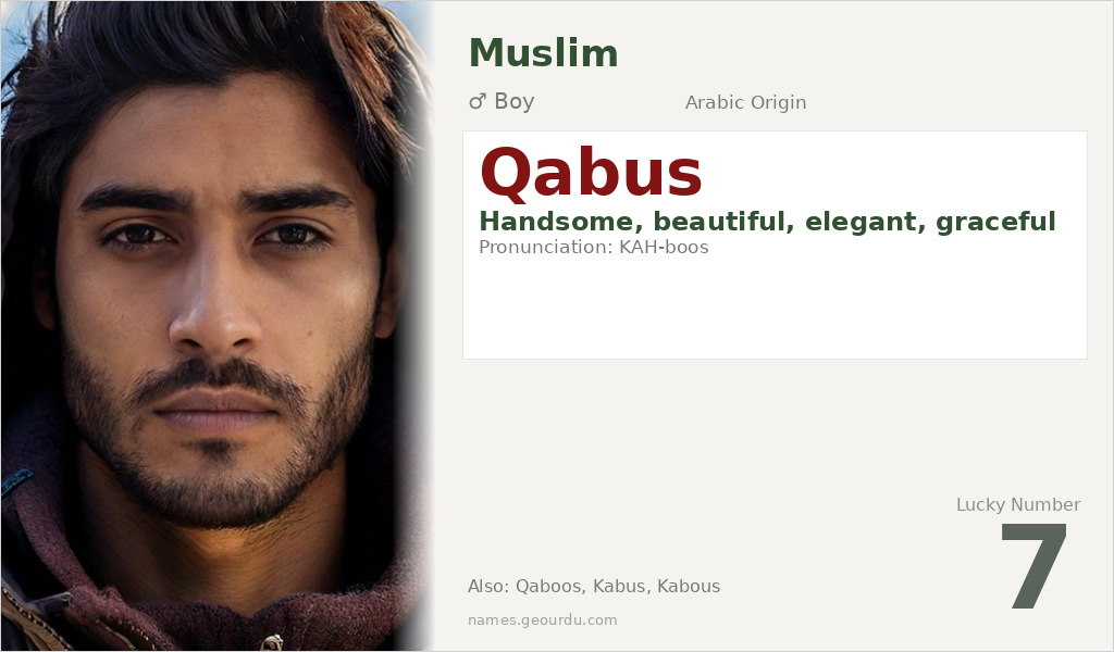 Qabus Name Meaning and Details
