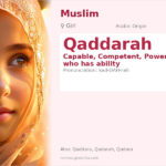 Qaddarah Name Meaning and Details