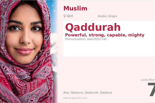 Qaddurah Name Meaning — Arabic Origin, Girl Name & Details (2025)