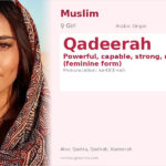 Qadeerah Name Meaning and Details