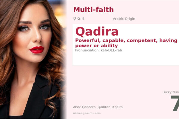 Qadira Name Meaning — Arabic Origin, Girl Name & Details (2025)
