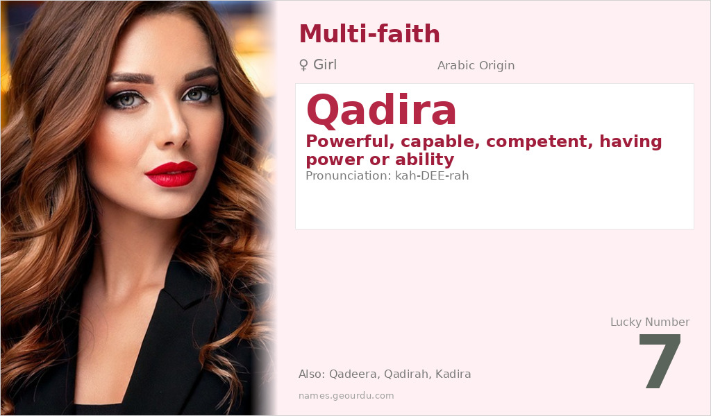 Qadira Name Meaning and Details