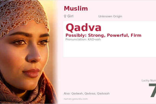 Qadva Name Meaning — Origin, Gender & Details (2025)