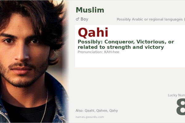 Qahi Name Meaning — Origin, Gender & Details (2025)