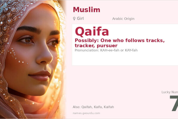 Qaifa Name Meaning — Arabic Origin, Girl Name & Details (2025)