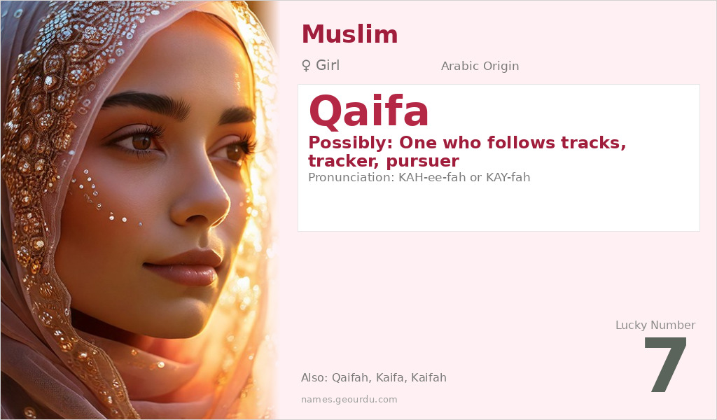 Qaifa Name Meaning and Details