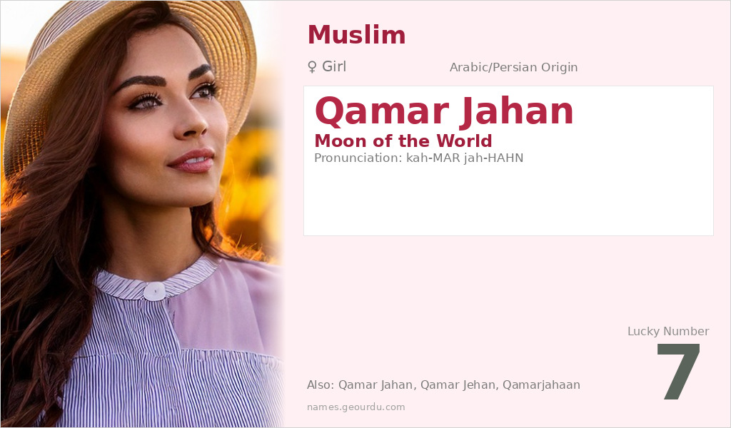 Qamar Jahan Name Meaning and Details