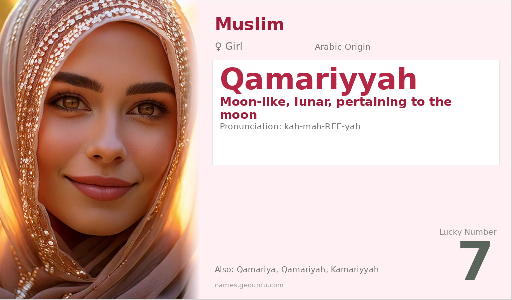 Qamariyyah Name Meaning and Details