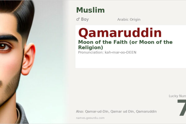 Qamaruddin Meaning — Arabic Origin, Boy Name & Details (2025)