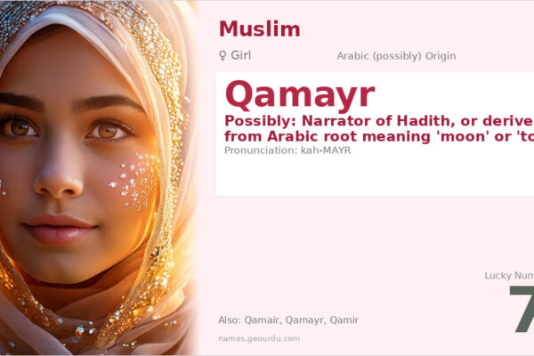 Qamayr Name Meaning — Origin, Gender & Details (2025)