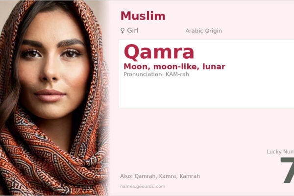 Qamra Name Meaning — Arabic Origin, Girl Name & Cultural Significance (2025)