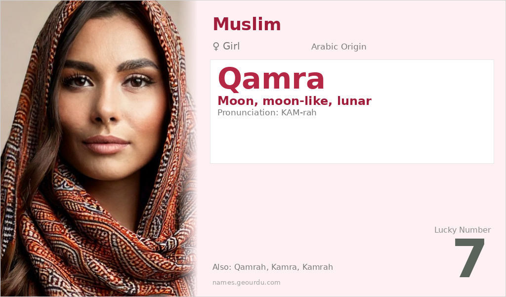 Qamra Name Meaning and Details