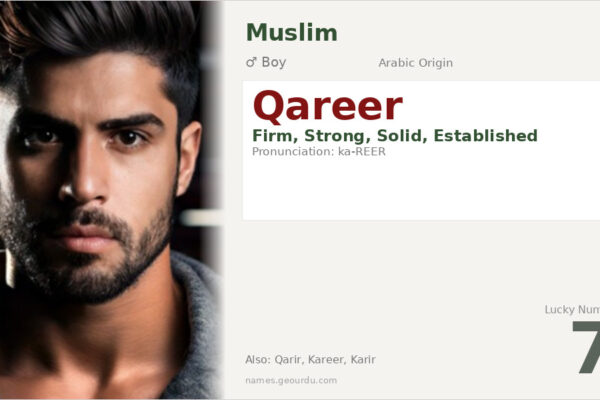 Qareer Name Meaning — Arabic Origin, Boy Name & Details (2025)
