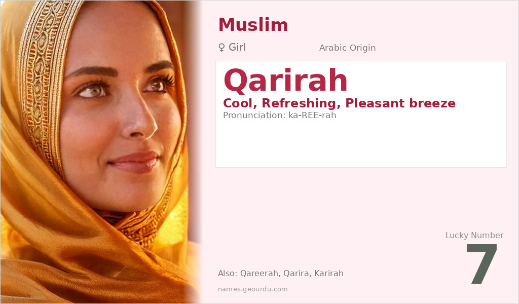 Qarirah Name Meaning and Details