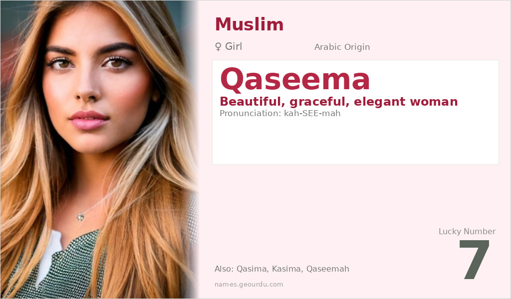 Qaseema Name Meaning and Details