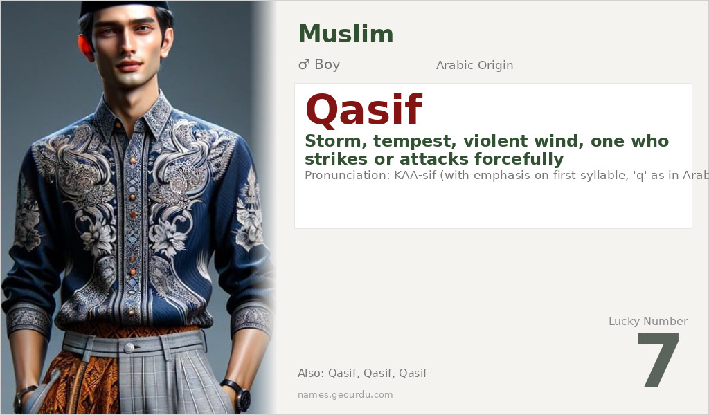 Qasif Name Meaning and Details