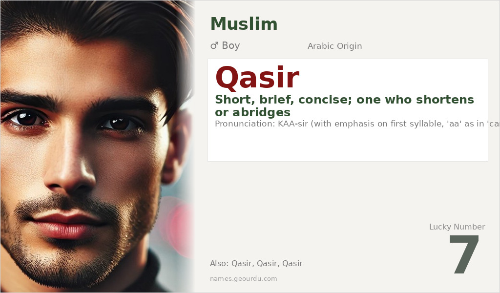 Qasir Name Meaning and Details