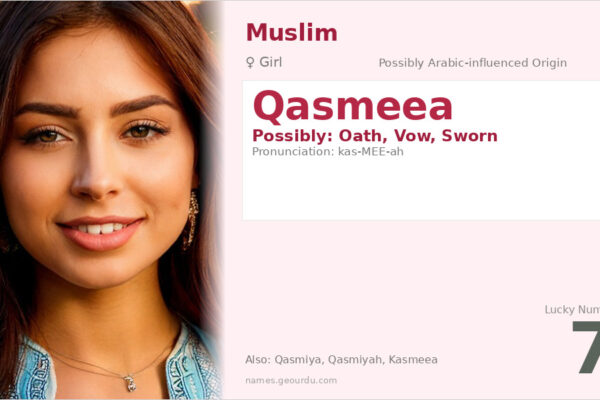 Qasmeea Name Meaning — Origin, Gender & Details (2025)