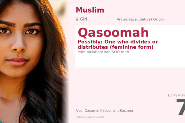 Qasoomah Name Meaning — Origin, Gender & Details (2025)