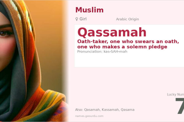 Qassamah Name Meaning — Arabic Origin & Details (2025)
