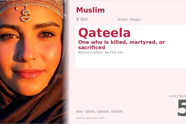 Qateela Name Meaning — Arabic Origin, Girl & Islamic Significance (2025)