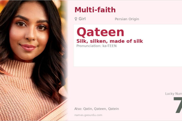 Qateen Name Meaning — Persian Origin, Girl Name & Details (2025)