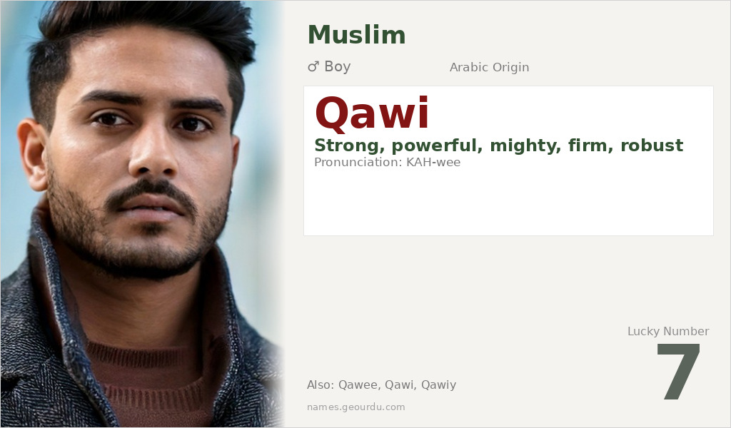 Qawi Name Meaning and Details