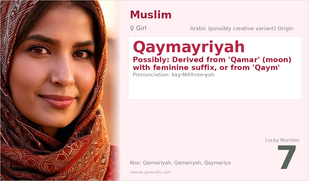 Qaymayriyah Name Meaning and Details