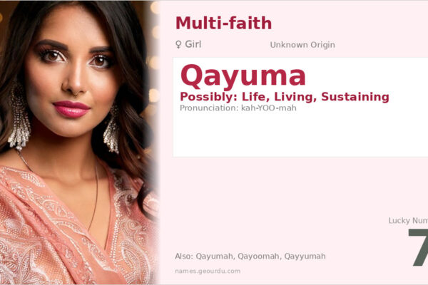 Qayuma Name Meaning — Origin, Gender & Details (2025)